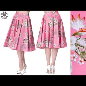 Hell Bunny Hawaiian pink skirt
